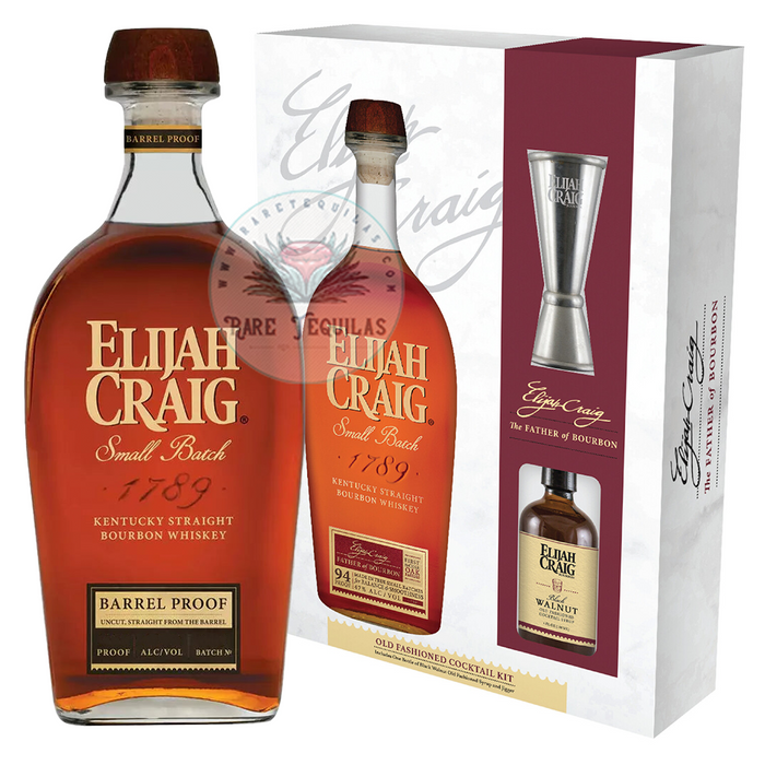Elijah Craig Barrel Proof #C923 & Old Fashioned Cocktail Kit Bundle