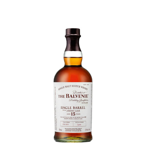 The Balvenie 15 Year Single Barrel Sherry Cask Whisky 750ml