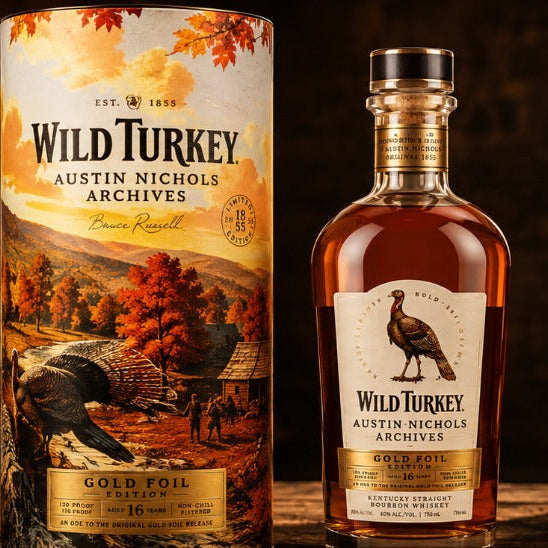Wild Turkey Austin Nichols Archives Gold Foil Edition 16 Year Old Bourbon Whiskey