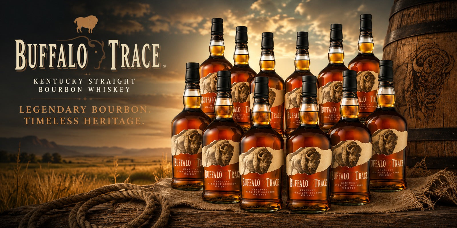  Buffalo Trace Bourbon Whiskey Full Case 