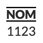 NOM 1123