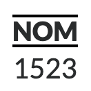 NOM 1523