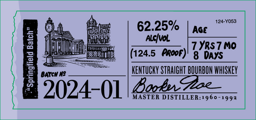 Booker's Bourbon 2024-01 'Springfield Batch' Label