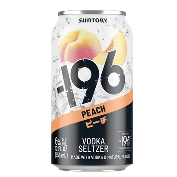 -196 Peach Vodka Seltzer 12oz can