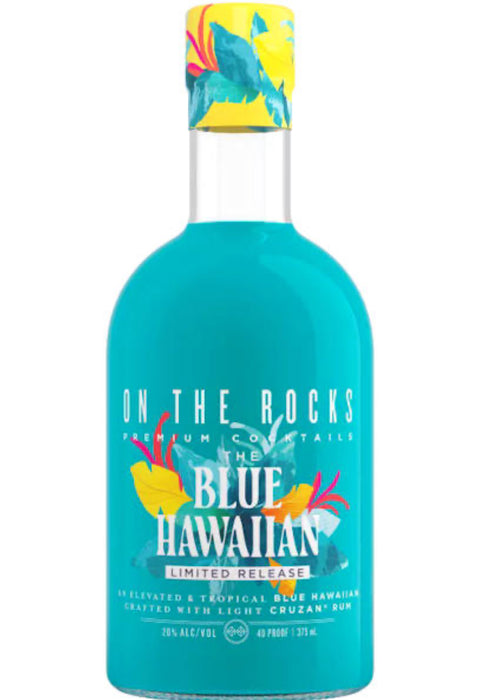 On The Rocks Cruzan Rum The Blue Hawaiian Ready To Drink Cocktail