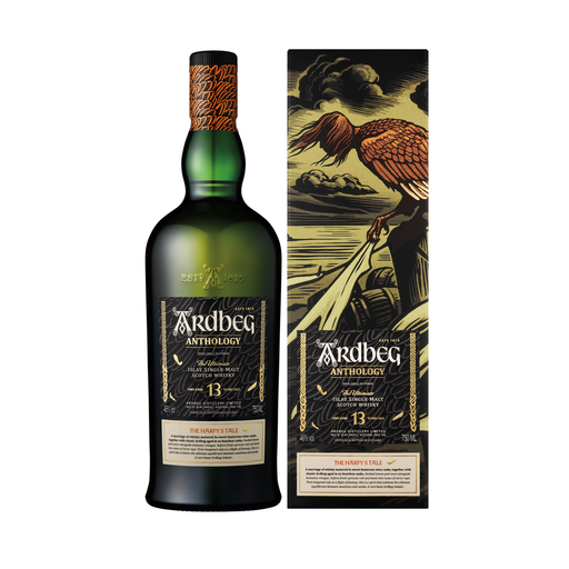 Ardbeg Anthology 13 Year Old The Harpy’s Tale Scotch Whisky Bottle with gift box.