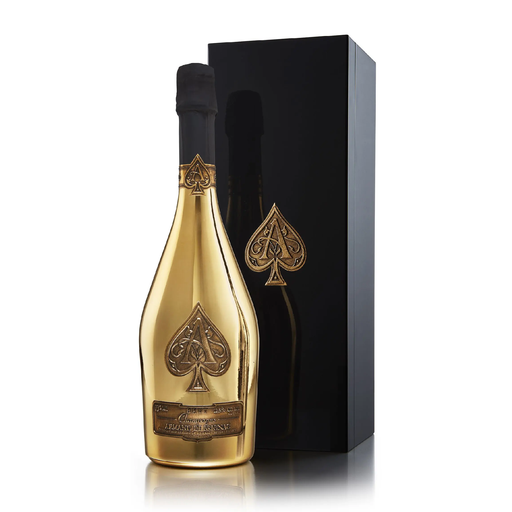 Armand De Brignac Ace of Spades Gold Brut Champagne W/ Wooden Gift Box