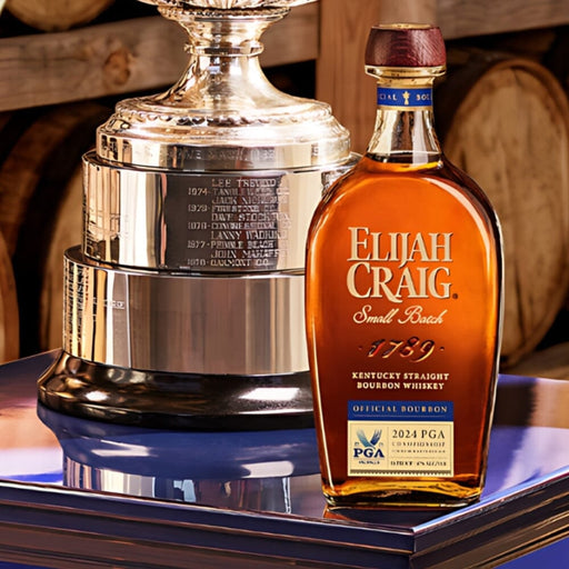 Elijah Craig 2024 PGA Championship Commemorative Edition with trophy