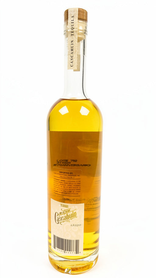 Cascahuín Añejo Tequila 750ml Bottle Front Label
