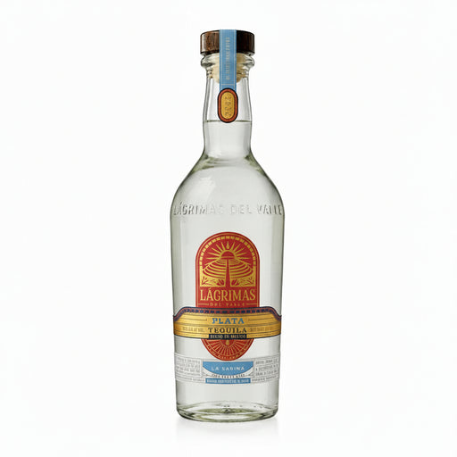 Lágrimas Del Valle La Sabina Plata Tequila 750ml Bottle on the white background