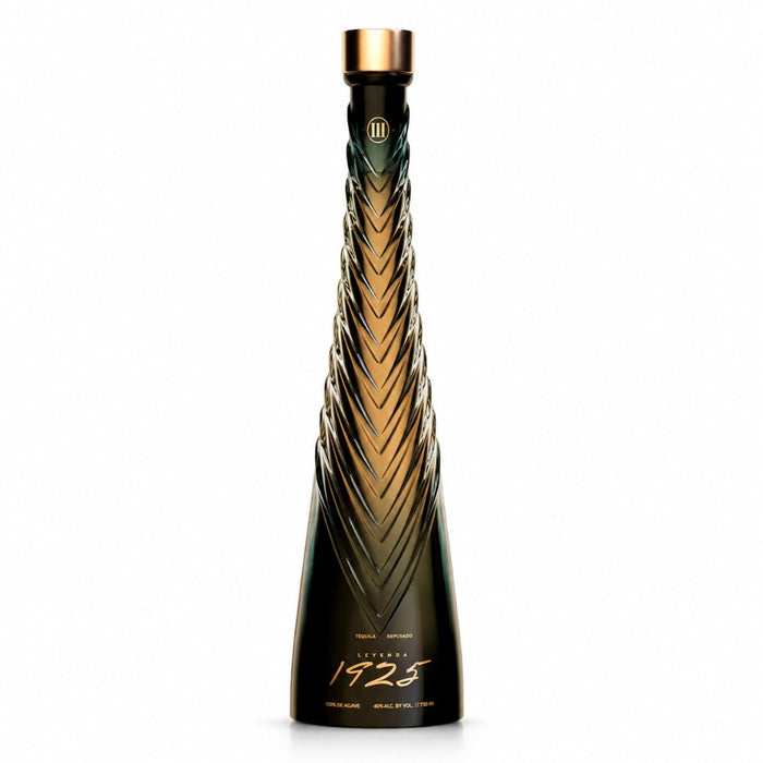 Leyenda 1925 Reposado Tequila bottle on a white background