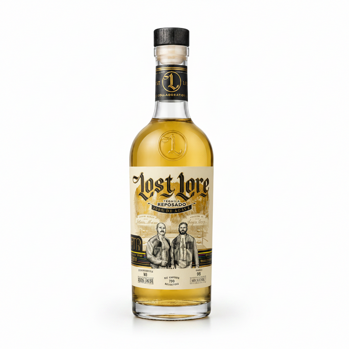 Lost Lore FTR Collaboration Reposado Tequila 750ml bottle — 98 Proof, Additive-Free, NOM 1414, Highlands of Jalisco