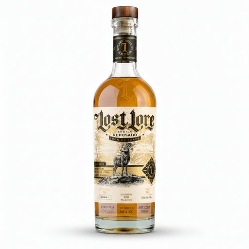 Lost Lore Westbound Reposado Tequila bottle, stout barrel-aged with Westbound & Down Brewing, 750ml