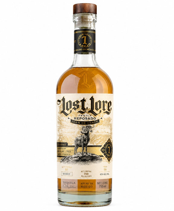 Lost Lore Westbound Reposado Tequila bottle, stout barrel-aged with Westbound & Down Brewing, 750ml