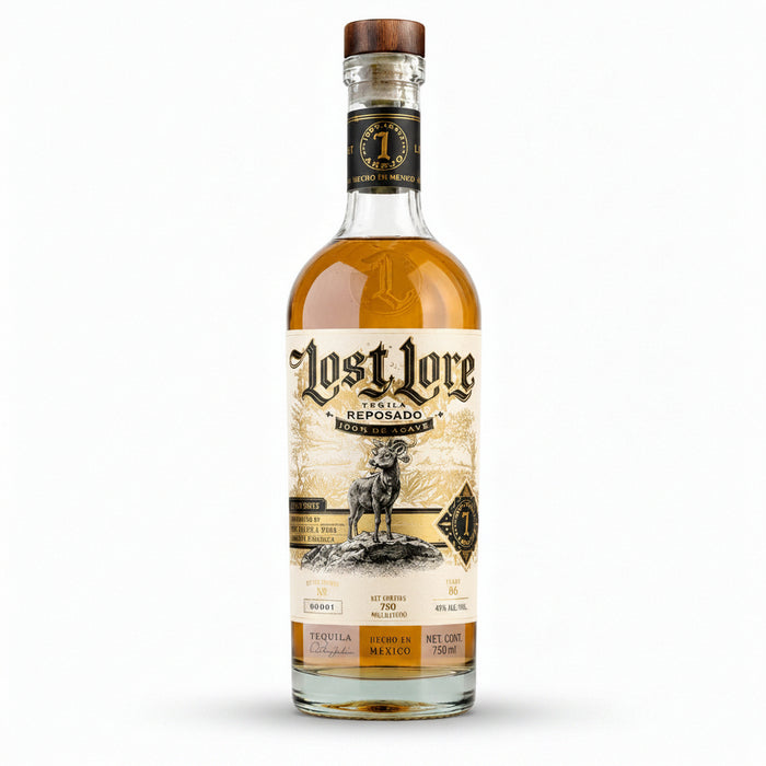 Lost Lore Westbound Reposado Tequila bottle, stout barrel-aged with Westbound & Down Brewing, 750ml