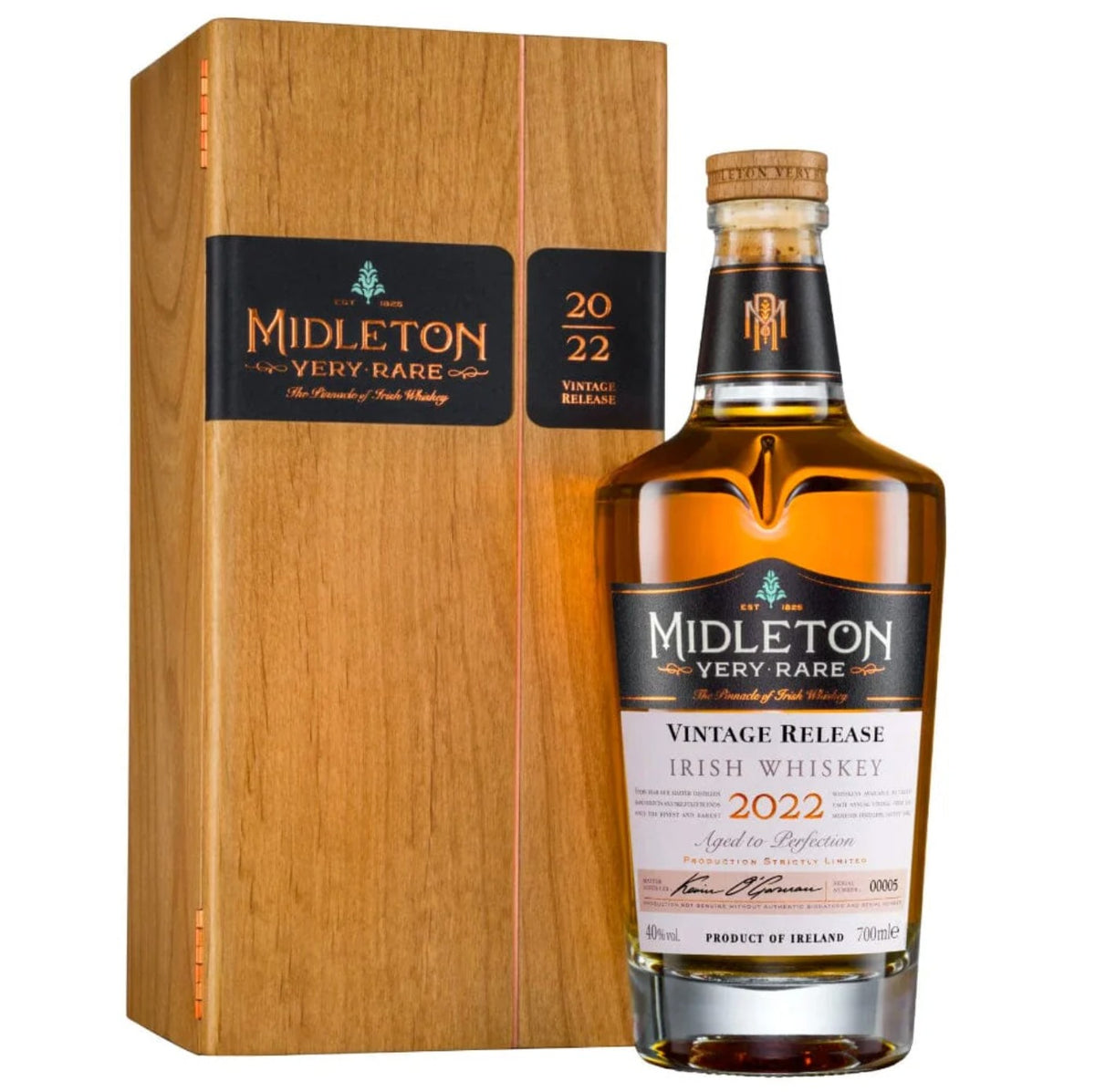Midleton バリー・クロケット&2022年ヴィンテージ セット750 ml Midleton Very Rare Vintage Release 2022 Irish Whiskey — Rare Tequilas