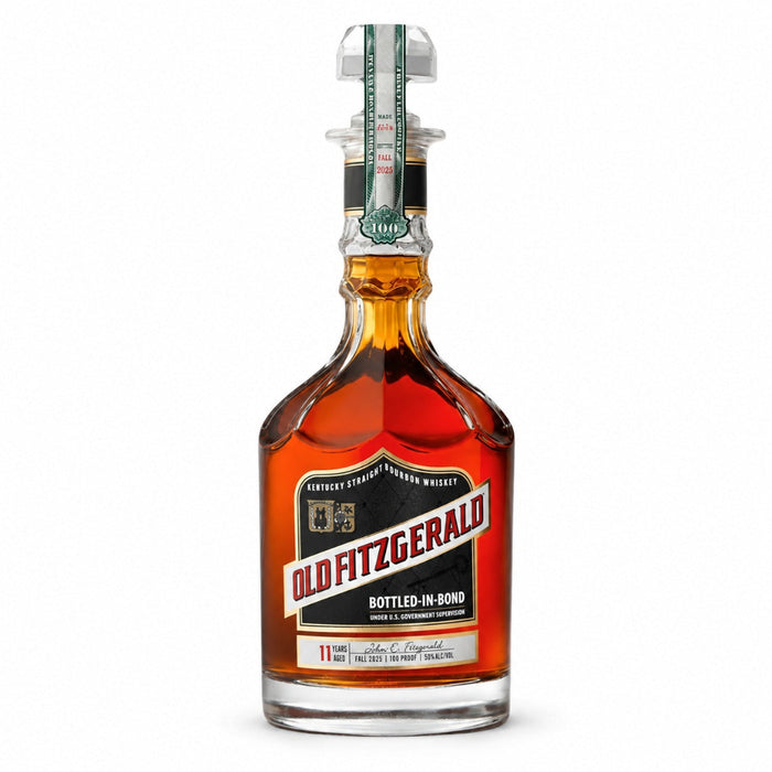 Old Fitzgerald 11 year Fall 2025 Bourbon Bottle on white background