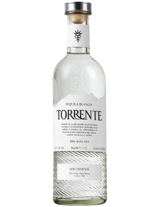 Torrente tequila bottle on a white background