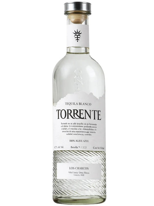 Torrente tequila bottle on a white background