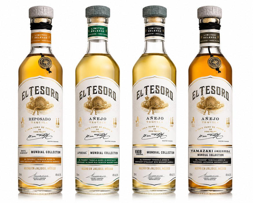 El Tesoro Mundial Collection 4-Pack – Yamazaki, Knob Creek, Laphroaig & Basil Hayden (4 x 750mL)