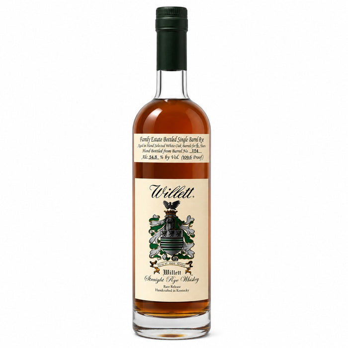 Willett Family Estate "Make You Feel That Way" 6 Year Rye Whiskey Cask #1154 750ml on the white background