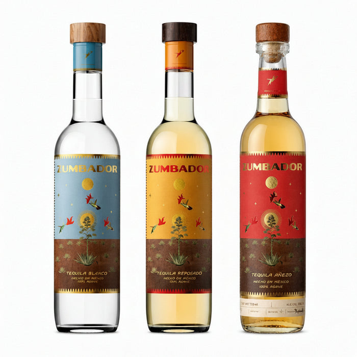 Zumbador Family Collection – Blanco, Reposado and Añejo tequila in 750ml bottles