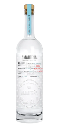 Bottle of Amatitena Blanco Tequila, artisanal, Amatitan Jalisco Mexico