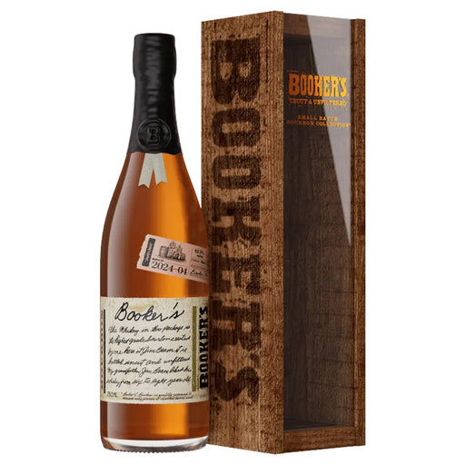 Booker's 2024-04 "Jimmy's Batch" 7 Year Old Bourbon Bottle and Box