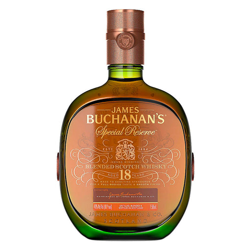Buchanan's Special Reserve 18 Year Blended Scotch Whisky Front of bottle.