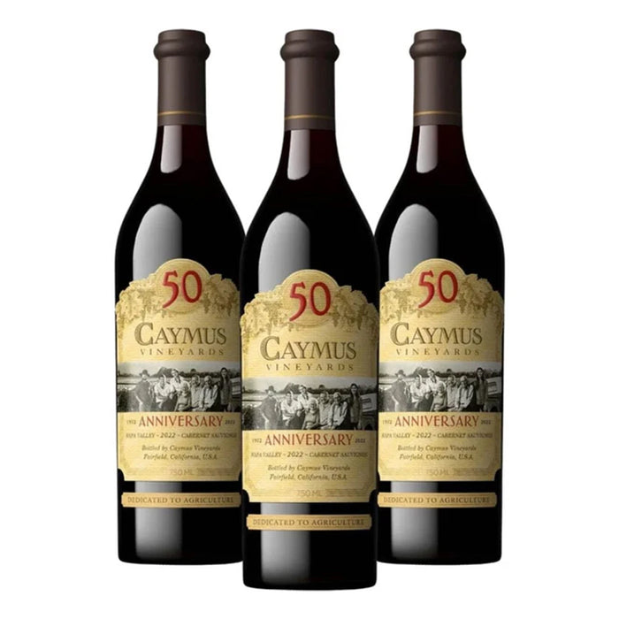 Caymus 50th Anniversary Napa Valley Cabernet Sauvignon 2022 3 pack