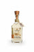 Bottle of Gazcanes tequila with a tag on a white background