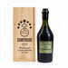 Bottle of Chartreuse V.E.P. Green Liqueur 1L in handcrafted wooden gift box, hand-numbered and wax-sealed, made by Carthusian Monks in Isère, France
