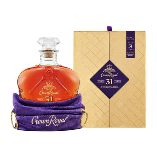 Crown Royal Extra Rare 31 Year Old Whisky bottle and box