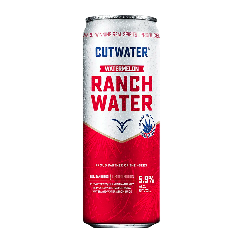 Cutwater 49ers Edition Watermelon Tequila Ranch Water Cocktail — Rare