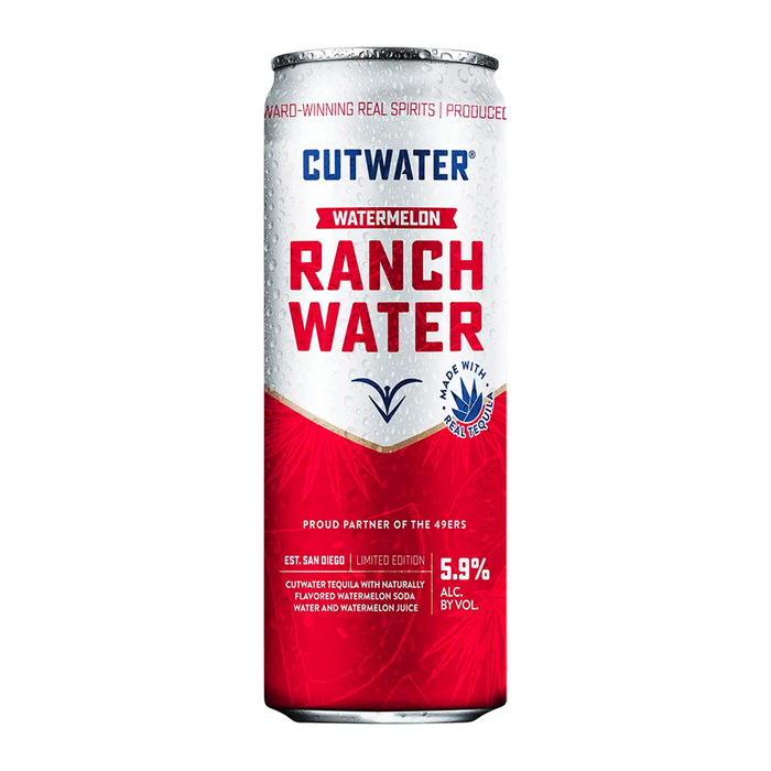 Cutwater 49ers Edition Watermelon Tequila Ranch Water Cocktail
