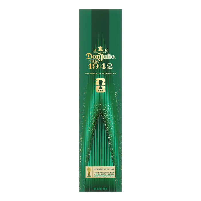 Don Julio 1942 green packaging on a white background