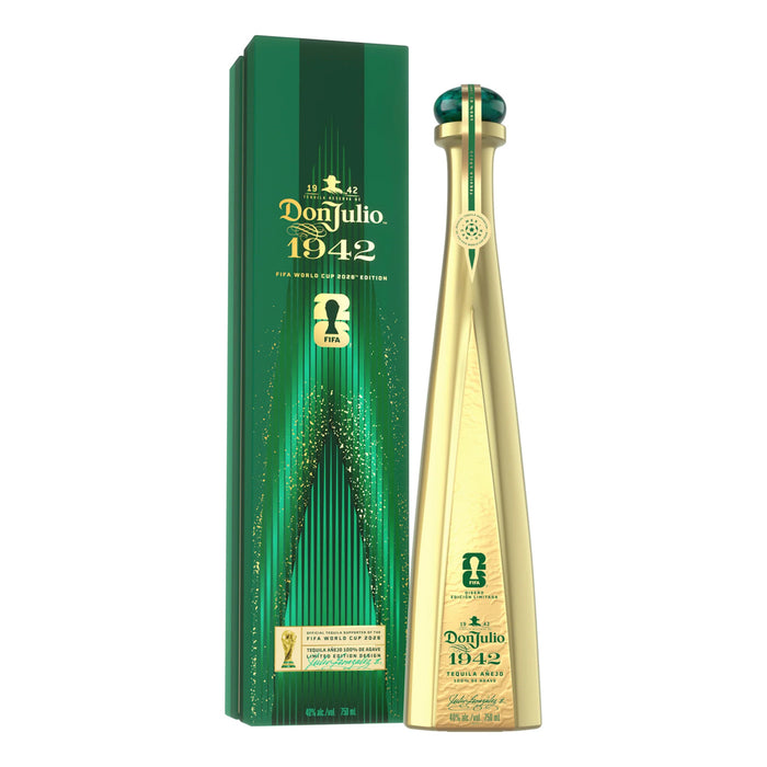 Don Julio 1942 bottle and packaging on a white background
