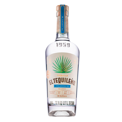 El Tequileño Platinum Blanco Tequila front of bottle