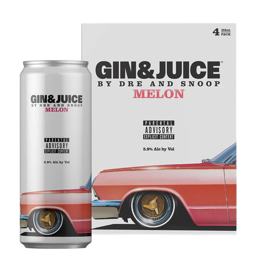 Gin & Juice Melon by Dre and Snoop 4 Pack (12 oz) with box and can