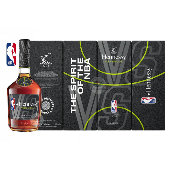 Hennessy V.S. NBA 23-24 Limited 2023 Edition Cognac multi box display with bottle and nba logo