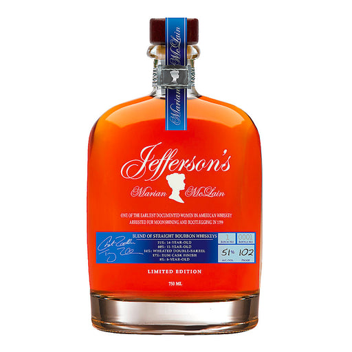 Jefferson's Marian McLain Limited Edition Bourbon Whiskey