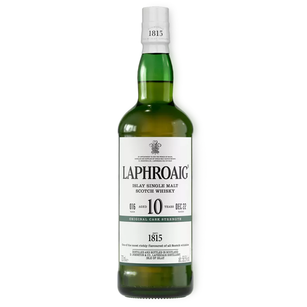 Laphroaig 10 Year Cask Strength Single Malt Scotch Whiskey — Rare Tequilas