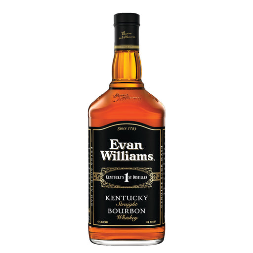 Evan Williams Black Label Kentucky Straight Bourbon Whiskey 1.75 Liter bottle