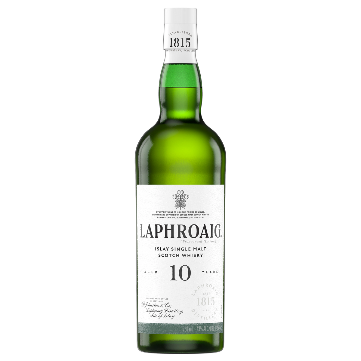 Laphroaig 10 Years Old - Single Islay Malt Scotch Whisky 43% 750ml - World  Wine & Whisky