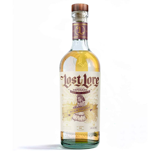 Lost Lore High Proof Reposado "La Catrina" Tequila on a white background