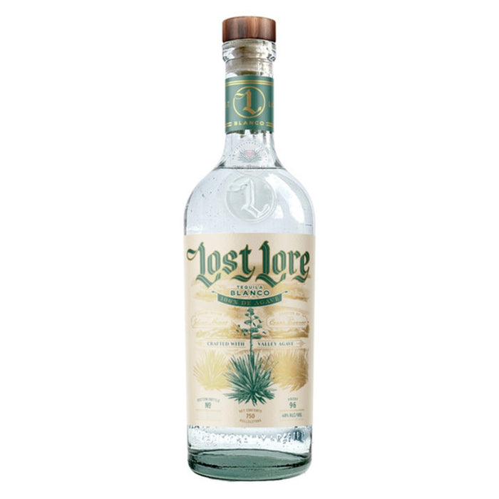 lost lore valley blanco tequila on a white background
