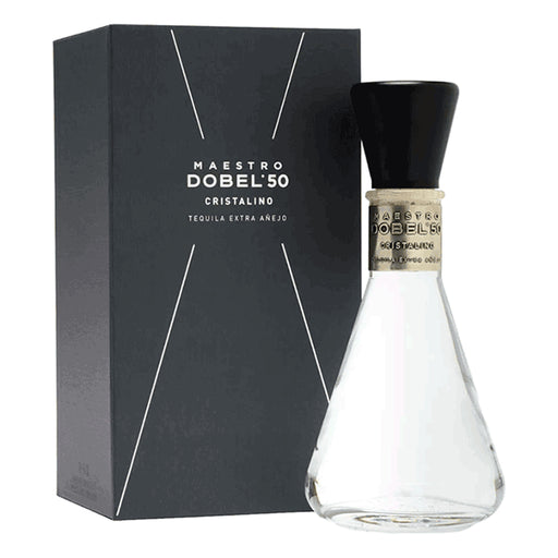 Maestro Dobel 50 Cristalino Extra Añejo Tequila Bottle and Box