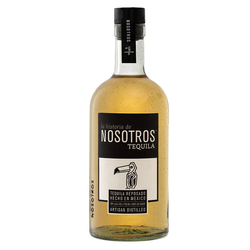 Nosotros Reposado Tequila bottle on a white background