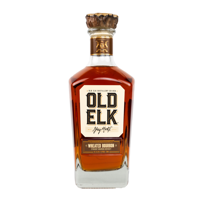Bottle of Old Elk Wheated Straight Bourbon Whiskey