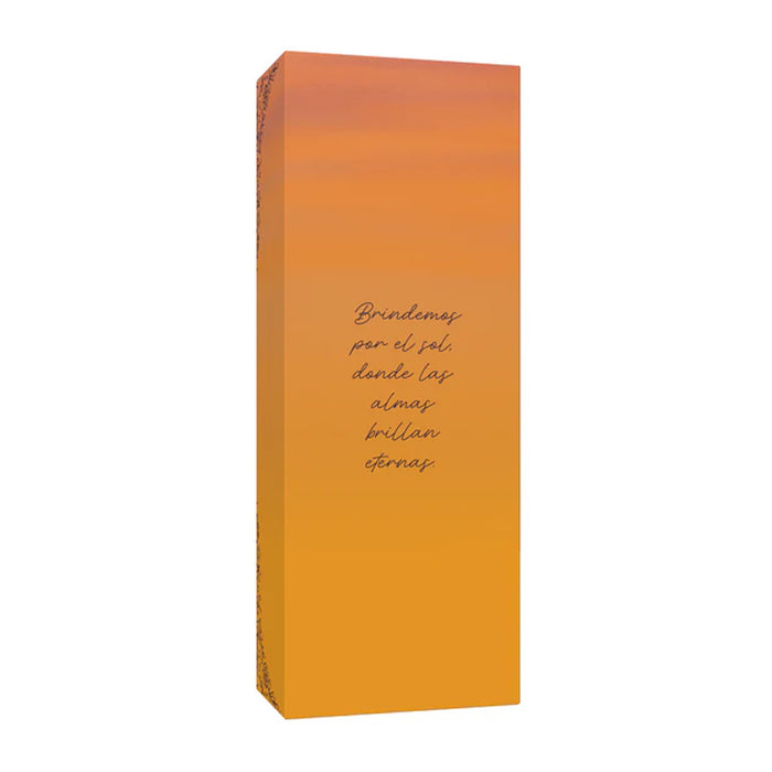 Orange box with text on a white background